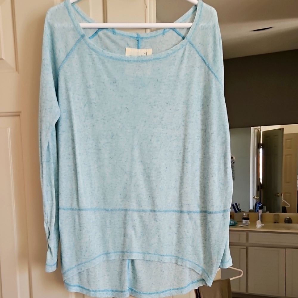 NWOT Light Blue Oversized Women's Top